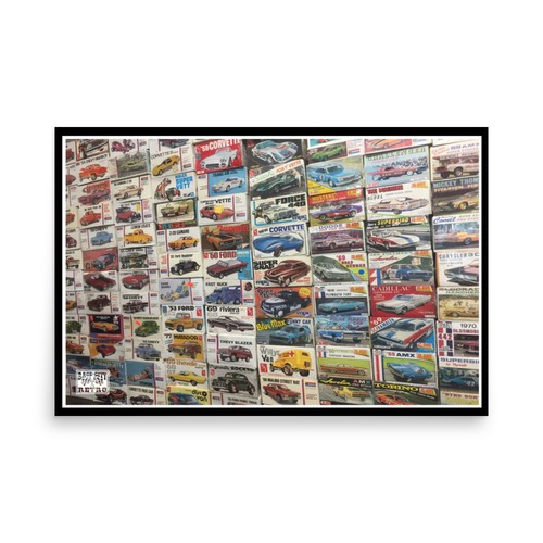 Classic plastic model car - model,