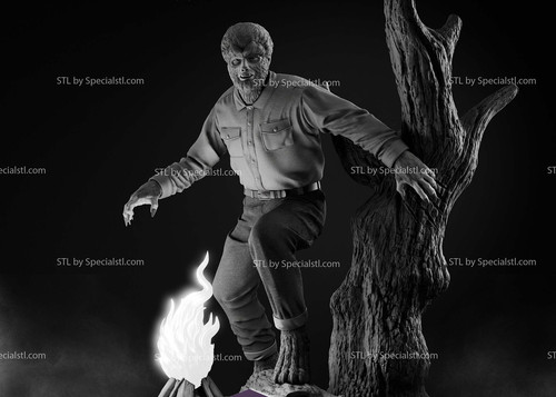 Horror classic wolfman inch - horror, 8-inch